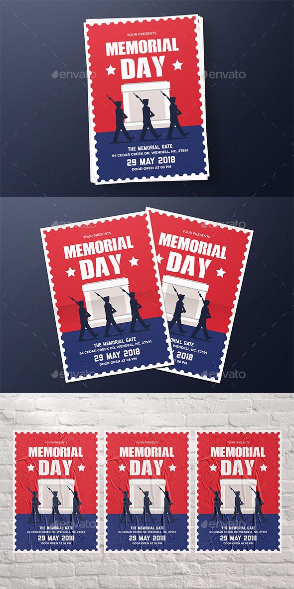 memorial day flyer print design inspiration pinterest flyer