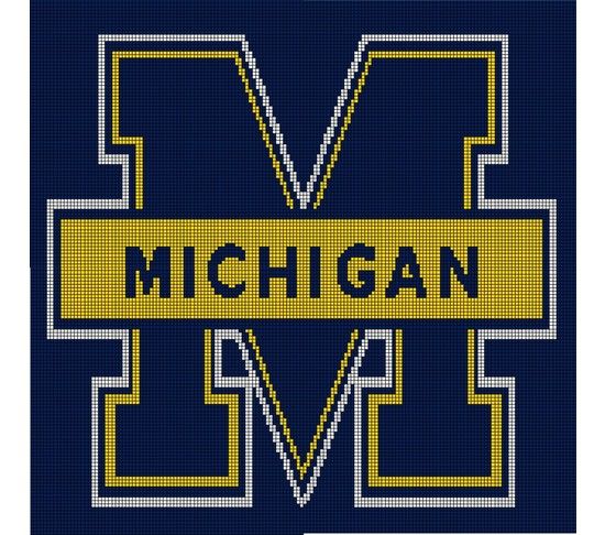 michigan wolverines crochet afghan pattern graph just crochet christmas afghan pattern