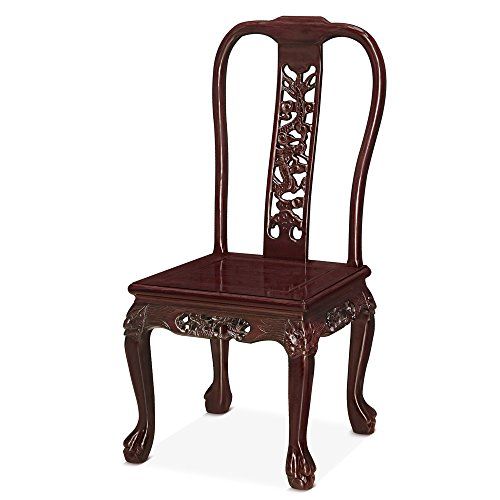 China Furniture Online Rosewood Side Chair Hand Carved Dragon Motif China Furniture Online Rosewood Side Chair Hand Carved Dragon Motif With Tiger Claw Design Cherry Finish