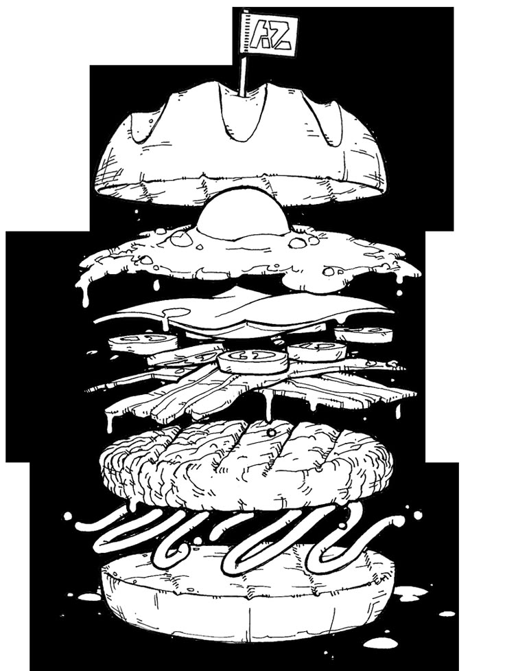 African Food Shop Sketch African Food Shop Sketch