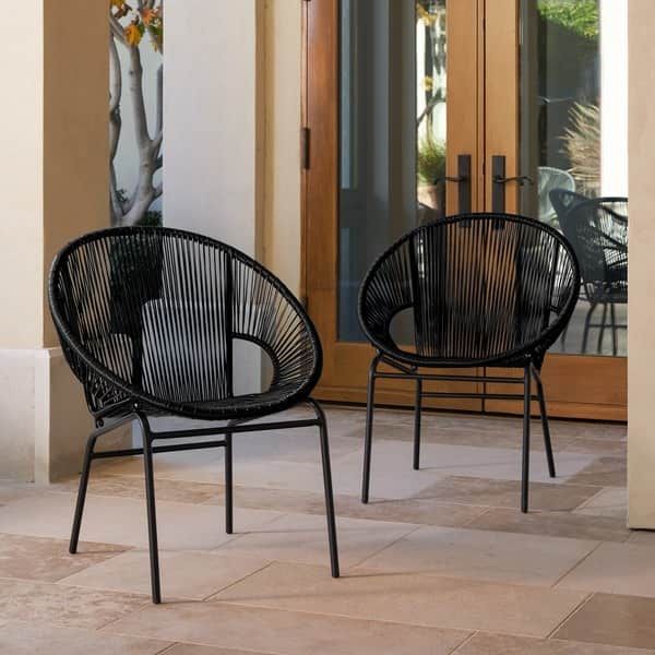 Pin On Houses - Sarcelles Modern Wicker Patio Chairs By Corvus Set Of 2 Pin On Houses - Sarcelles Modern Wicker Patio Chairs By Corvus Set Of 2