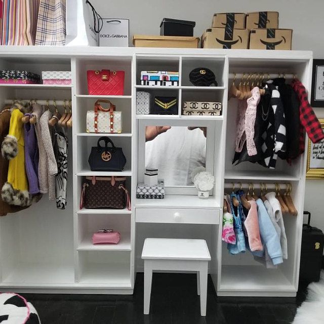 diy barbie clothes rack