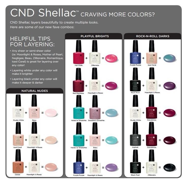 43 best cnd shellac layering images on pinterest cnd shellac cnd shellac colors chart