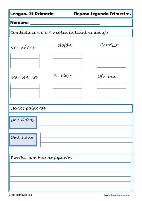 Fichas De Lengua Primaria Carpetas De Escritura Actividades Para Clase De Español Actividades De Ortografía