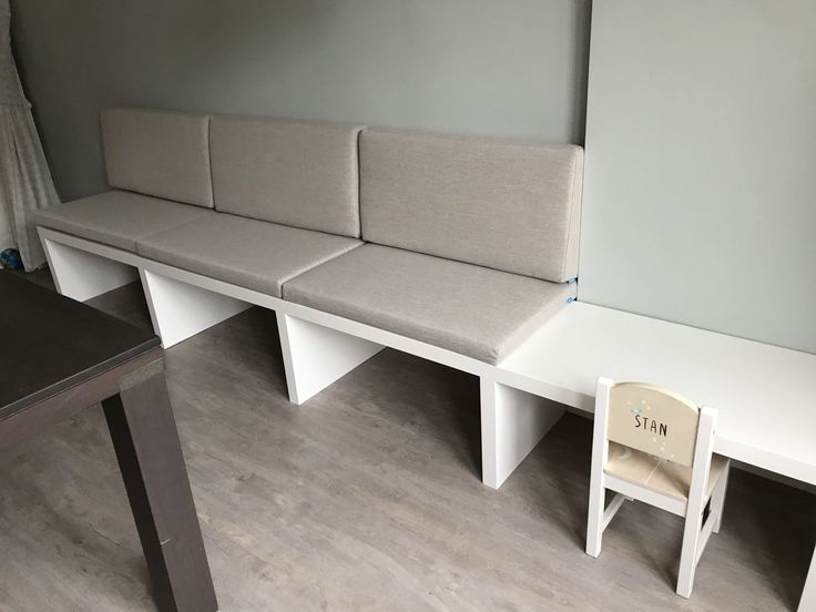 DIY Eettafel bank met aansluitend kinder bureautje ...