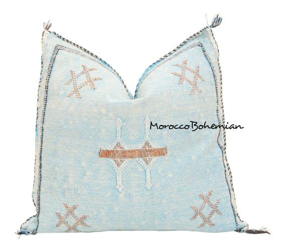 authentic 24x16 small cushion Moroccan pillow Berber cushion living room design handmade cushion