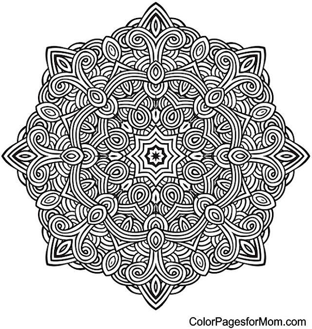 Mandala Coloring Page 10 | free sample | Join fb grown-up coloring group: