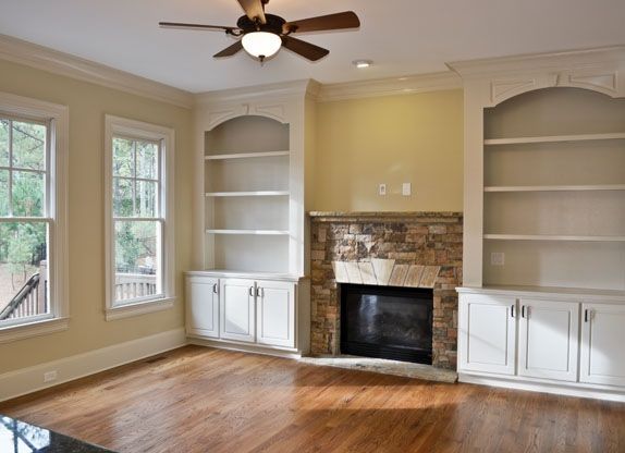 built in bookshelves with fireplace Google Search
