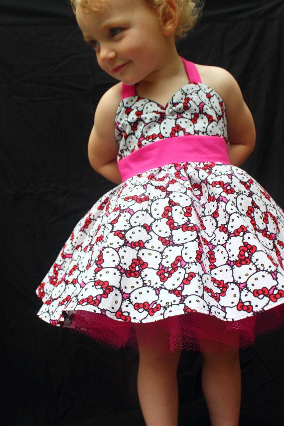 Rockabilly Hello Kitty Dress Pink By DarlingInDisguise On