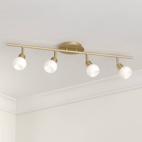 Pro Track Globe Br 4 Light Led Plug In Fixture 67k76 Br 4 Light Led Plug In Track Fixture