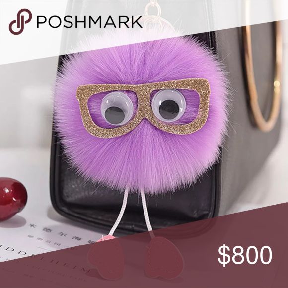 C o m i n g • S o o n New in package. Nerdy & sassy purple Pom Pom. Very cute! Slip onto your keys or favorite bag. Size: 8cm { Posh Ambassador } { 700+ Sales } | No Trades | Accessories Key & Card Holders