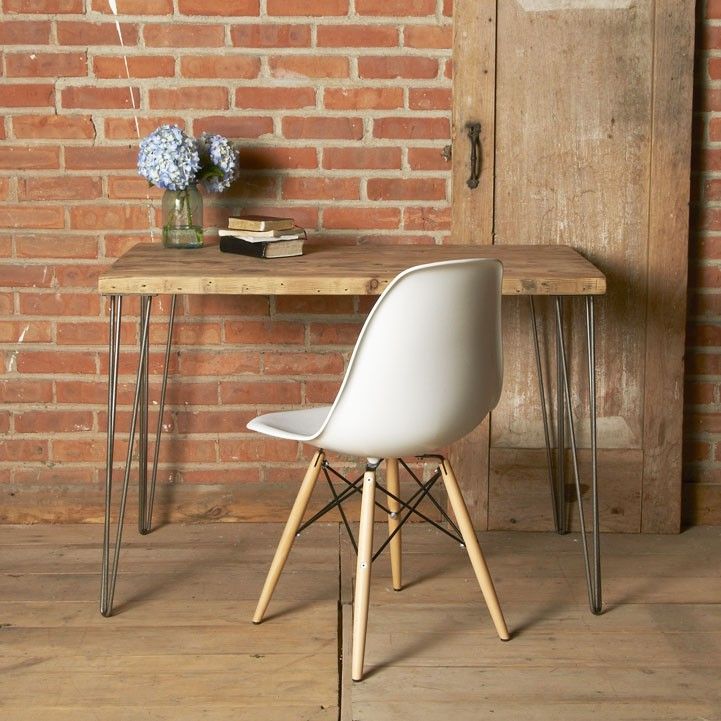 418 Best Hairpin Legs 2 Images On Pinterest Banquettes Benches Urban Loft Reclaimed Wood Desk By Goods