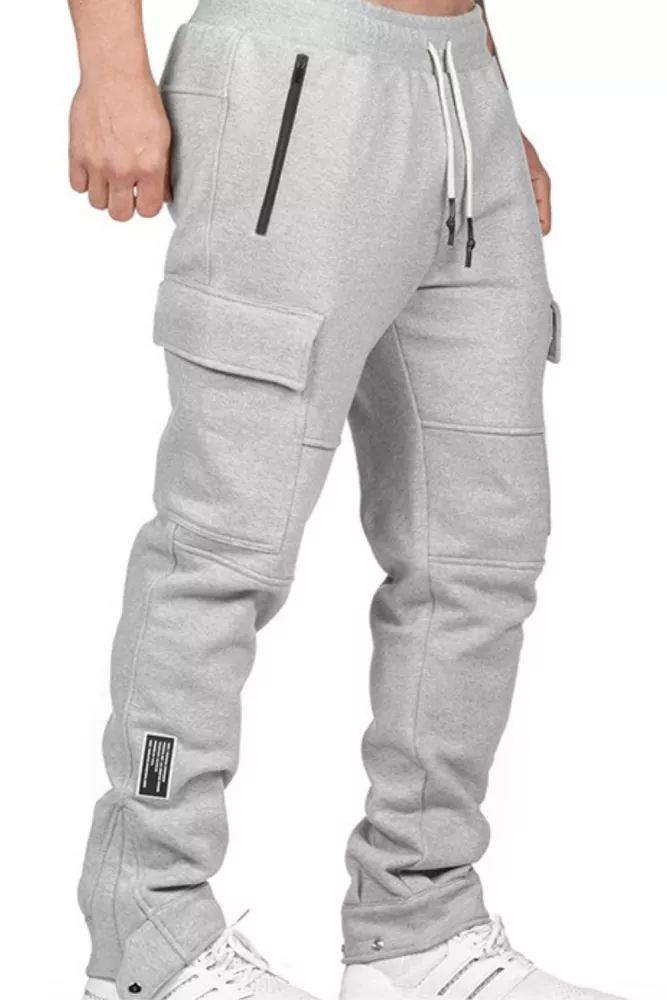 Mens Casual Jogger Sweatpants with Pocket Loose Athletic Elasticized Drawstring Sports Pants Fashion Cargo Sweatpants