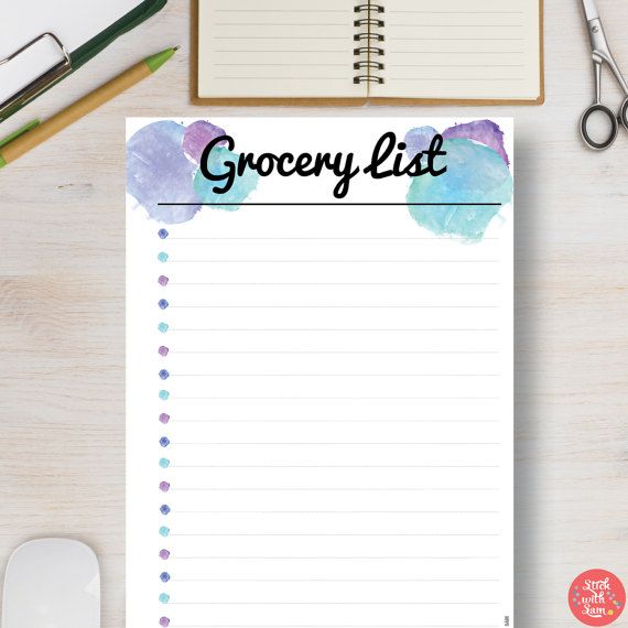 42 best Weekly Printable Planners images on Pinterest Printable - grocery list organizer template 42 best Weekly Printable Planners images on Pinterest Printable - grocery list organizer template