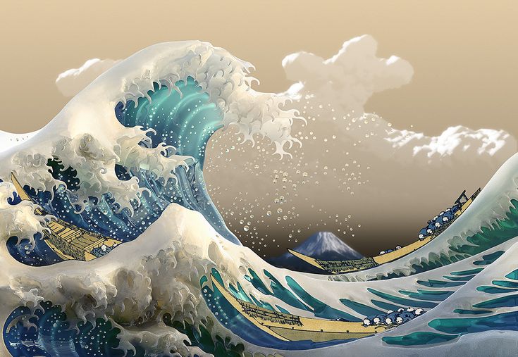 A wave in japan