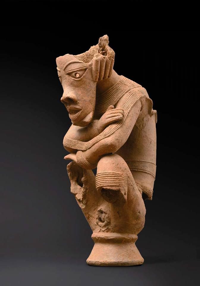 Nok Figurative Sculpture Nigeria C 500BC 200AD terracotta nok-figurative-sculpture-nigeria-c-500bc-200ad-terracotta