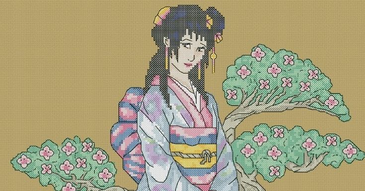 Drape recommends best of Cross stitch patttern asian large large Cross stitch patttern asian