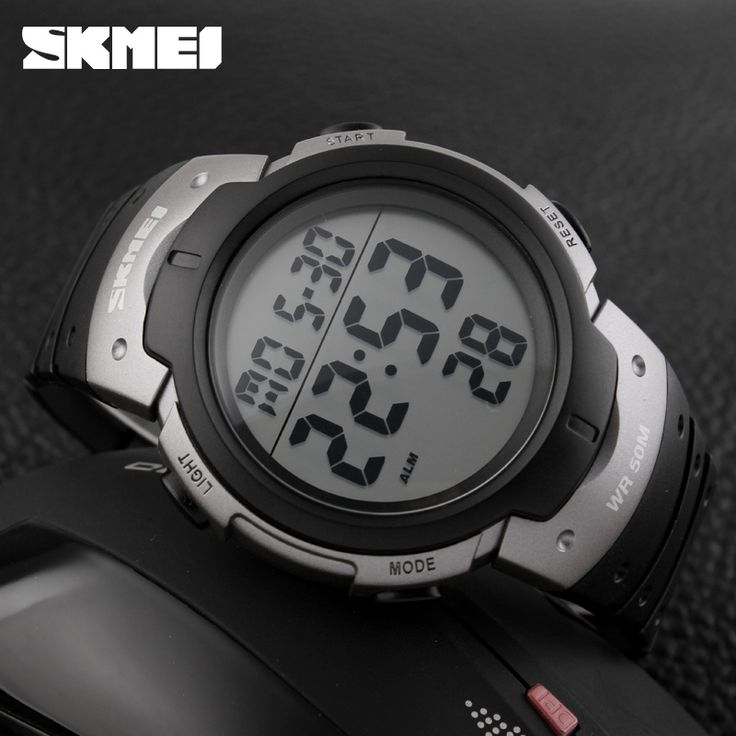 Men Watch SKMEI Brand 1068 Outdoor Sport Watches Big Dial Chronograph PU Strap Watches