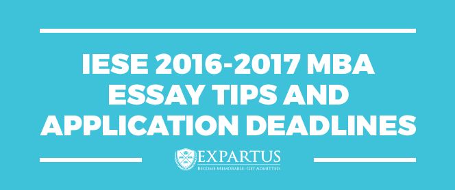 Mba admission essays services iese