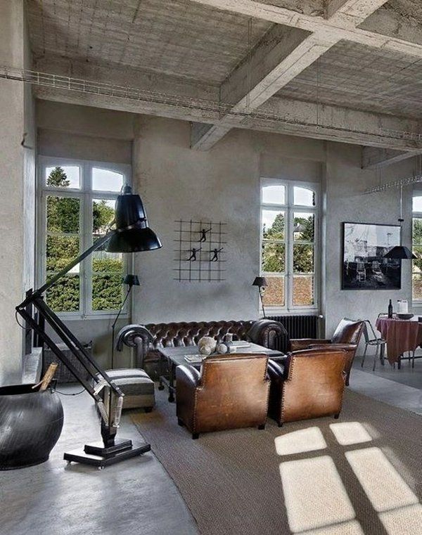50 Most phenomenal industrial style living rooms | Industrial style
