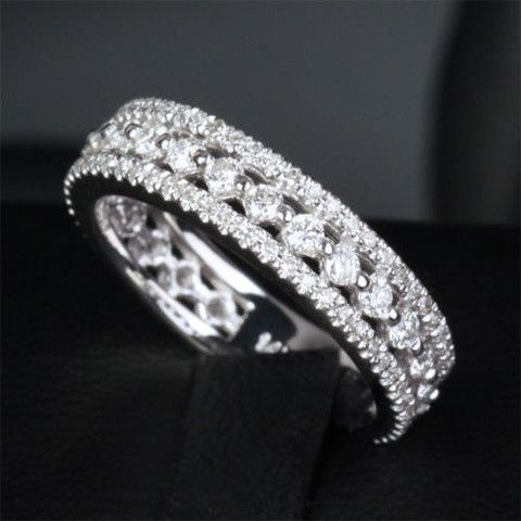 Best 25 Diamond Wedding Bands Ideas On Pinterest White Gold Diamond Eternity Wedding Ring Anniversary In 14k White Gold 72ct