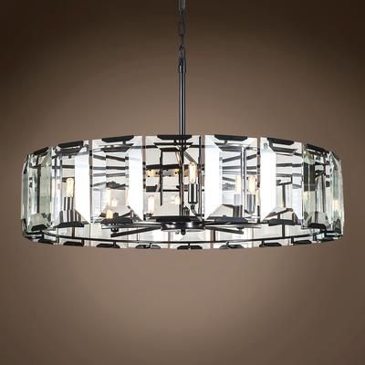 Harlow Crystal Round Chandelier Glass Hanging Ceiling Lights Harlow Crystal Round Chandelier, White Wood Round Chandelier 60