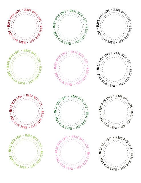 jar labels template