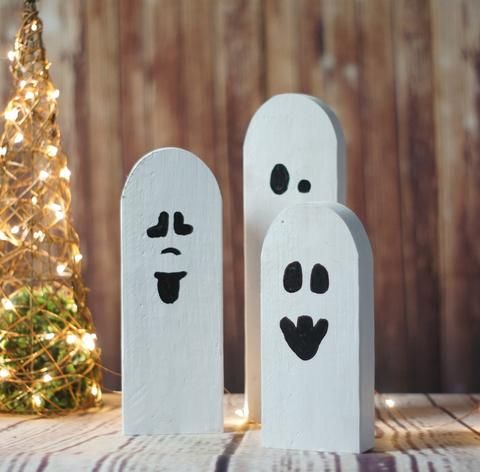 3 reclaimed wood halloween ghosts rustic halloween decor primitive ghost gft woodcraft - Rustic Halloween Decorations 3 reclaimed wood halloween ghosts rustic halloween decor primitive ghost gft woodcraft - Rustic Halloween Decorations