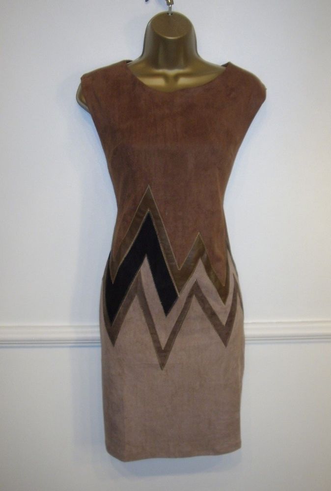New Sweet Miss Brown Zig Zag Pattern Faux Suede 60 S Style Wiggle New Sweet Miss Brown Zig Zag Pattern Faux Suede 60 S Style Wiggle Dress Uk 14 Fashion Clothing Shoes Accessories Womensclothing Dresses Ebay Link