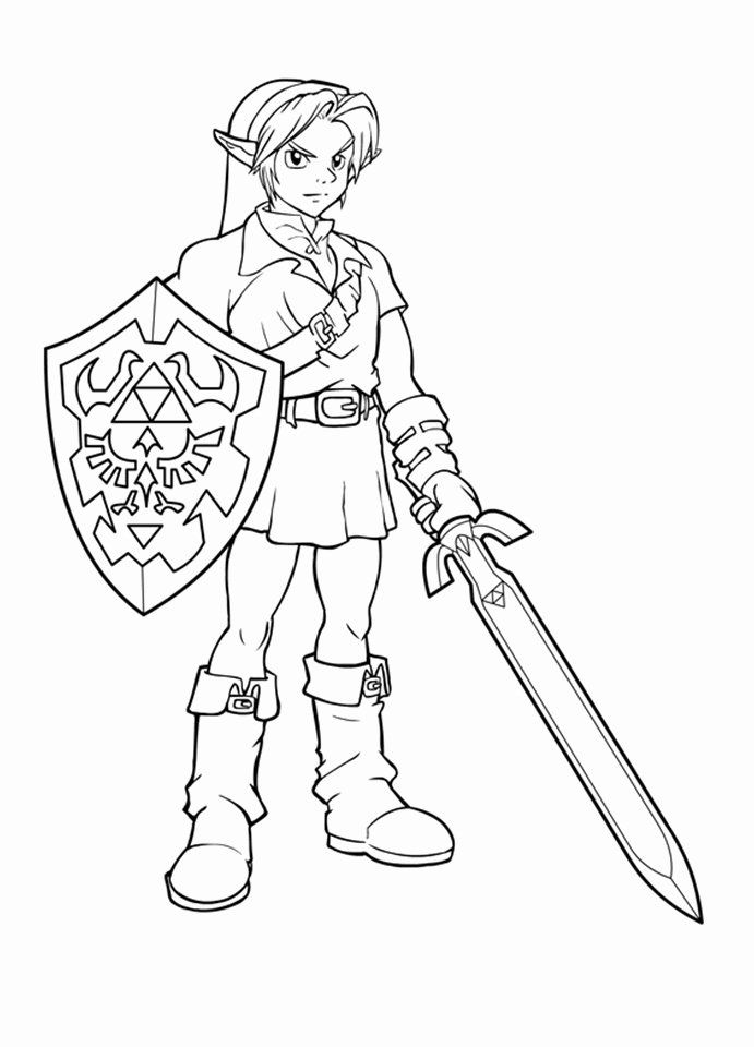 Link Line Art By Frozen Phoenix Zelda Drawing Halloween Coloring Pages Art