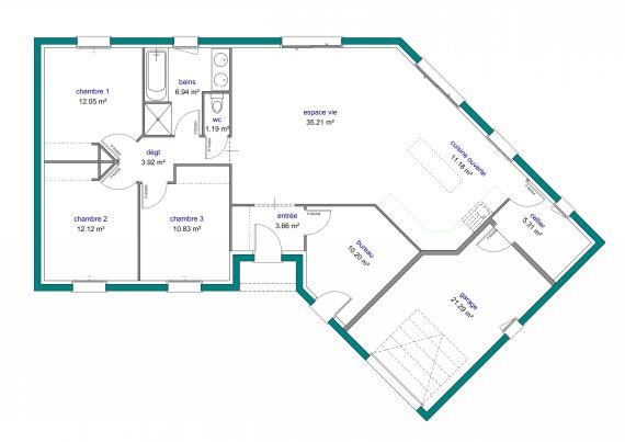 119 best maisons images on Pinterest Cottage floor plans, House - plan petite maison plain pied 119 best maisons images on Pinterest Cottage floor plans, House - plan petite maison plain pied