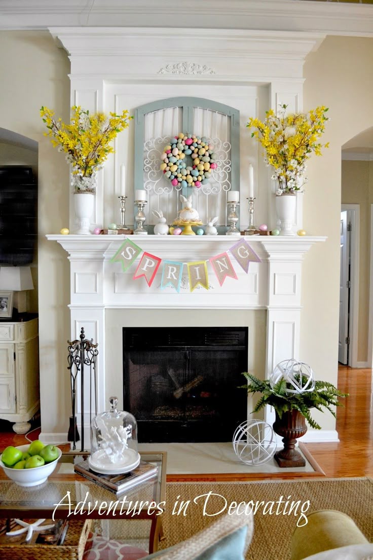 Spring Mantel Decorating Ideas 297 best mantels images on pinterest | fireplace mantels Spring Mantel Decorating Ideas 297 best mantels images on pinterest | fireplace mantels