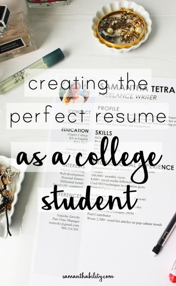 Need to create a resume, but not sure what to put on it? Tips for college students on how + what to include on your resume: from internships to study abroad.