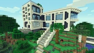 Minecraft: Casa moderna para survival! / Modern house Minecraft Minecraft houses Minecraft Minecraft creations