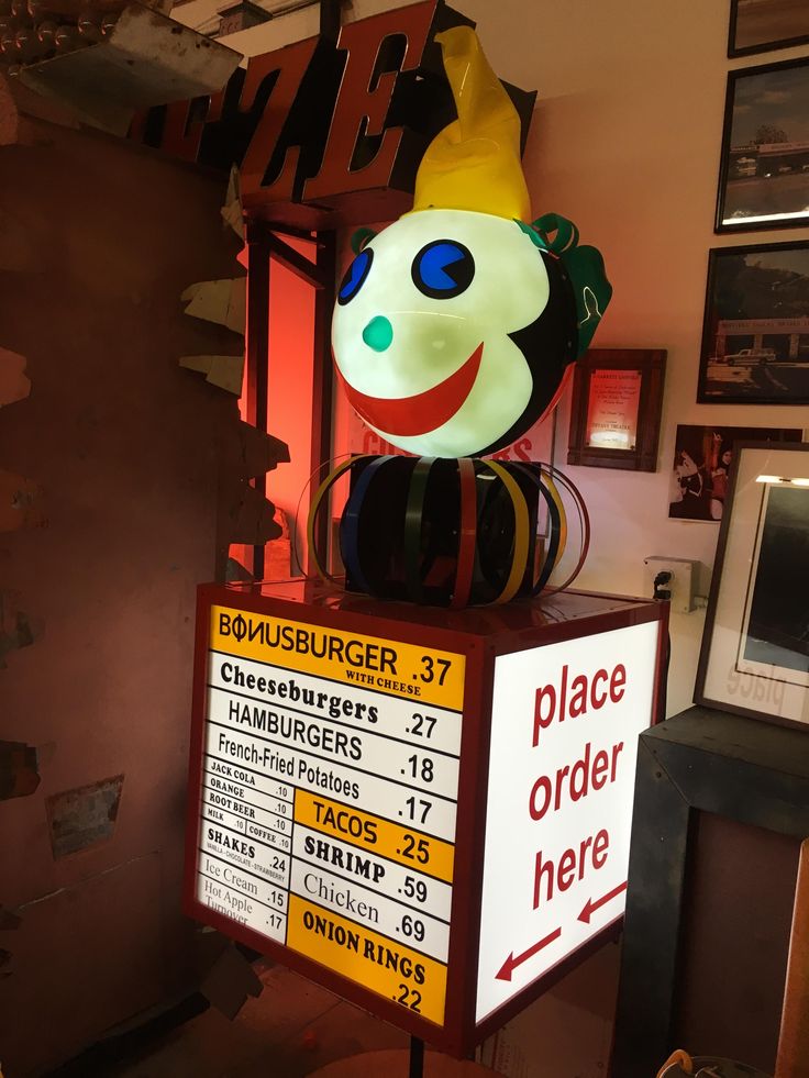 Vintage Jack in the Box drive thru clown | Jack in the box, Potato
