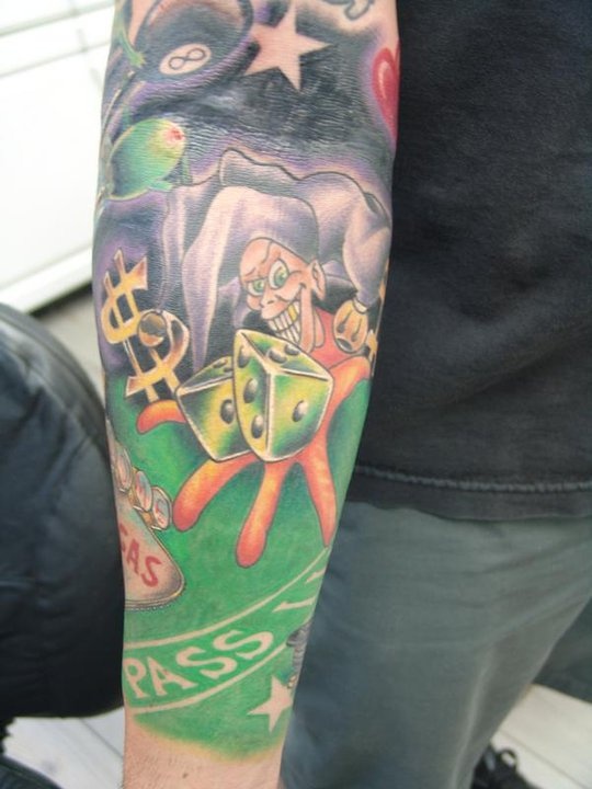 Gambling Themed Tattoos Gambling Themed Tattoos