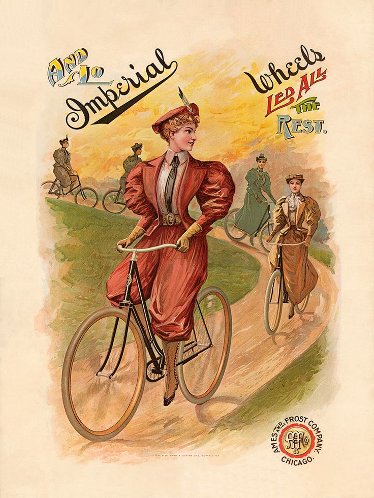 Bicycle Race Poster 1896 Cycling Lithograph Art Print 16x24