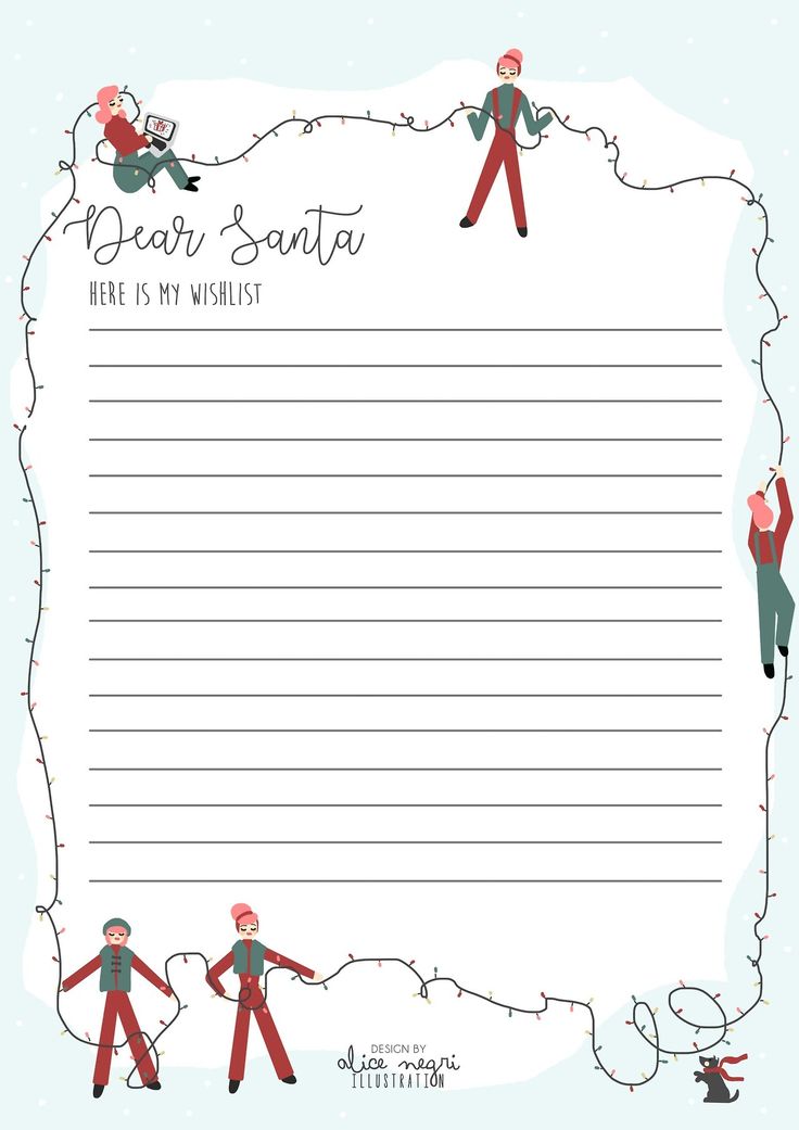 Christmas Wish List Form - Fiveoutsiders
