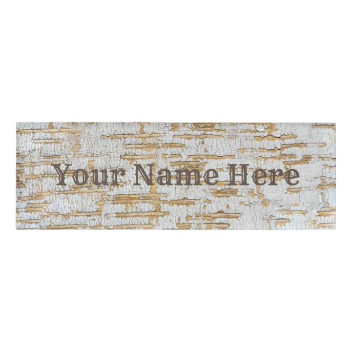 Tree Bark Abstract Natural Pattern Name Tag Zazzle Com