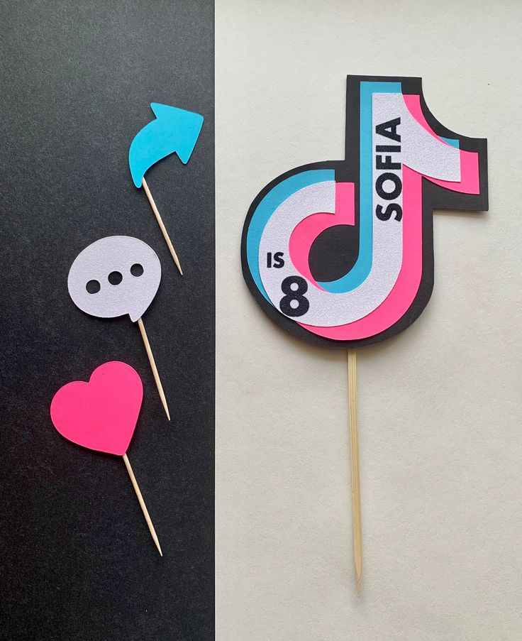 Excited to share this item from my #etsy shop: Tik Tok Cake Topper