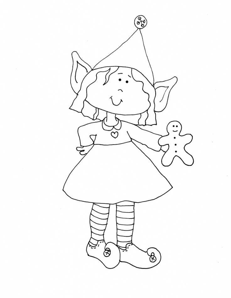 girl elf girl elfcolor sheetsdigi