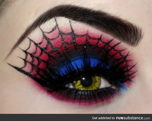 best 25 spiderman makeup ideas on pinterest superhero makeup superhero halloween costumes and pretty girl face - Eyeshadow For Halloween best 25 spiderman makeup ideas on pinterest superhero makeup superhero halloween costumes and pretty girl face - Eyeshadow For Halloween