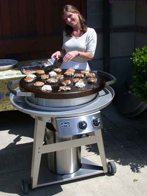 Evo Grill Circular Flat Top Cooking On The Outdoor Barbeque Evo Grill Circular Flat Top, Round Flat Top Grill For Outdoor Kitchen