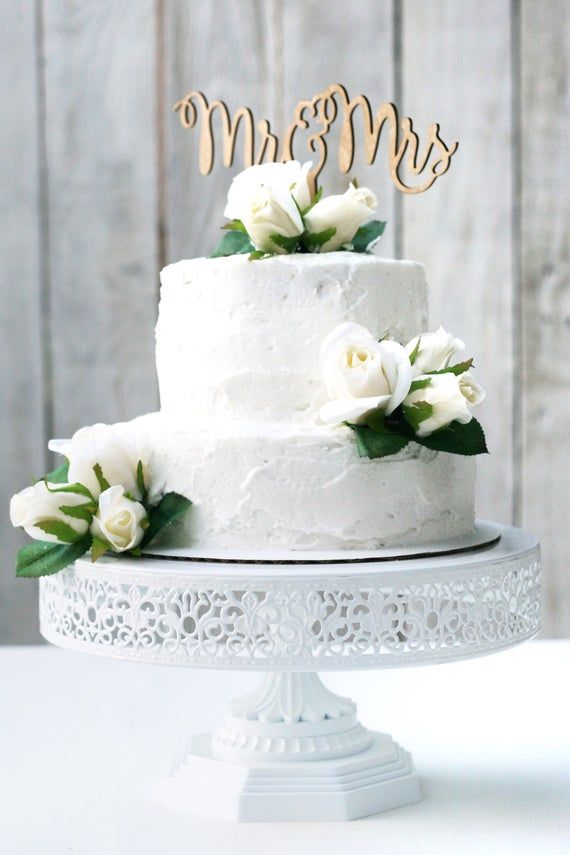 Wedding Cake Topper With Roses Decorations For Reception