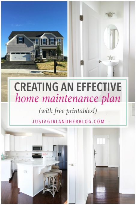 Love this free printable home maintenance checklist that helps me remember when ...