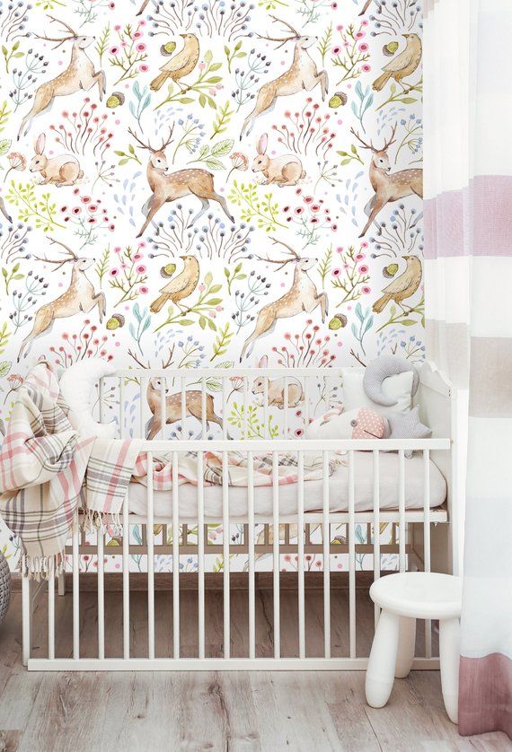 Nursery Wallpaper Peel and Stick  Traditional Options  Timberlea  Interiors