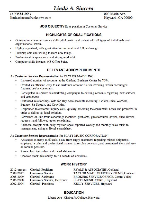 write resume customer service position resume for customer service position