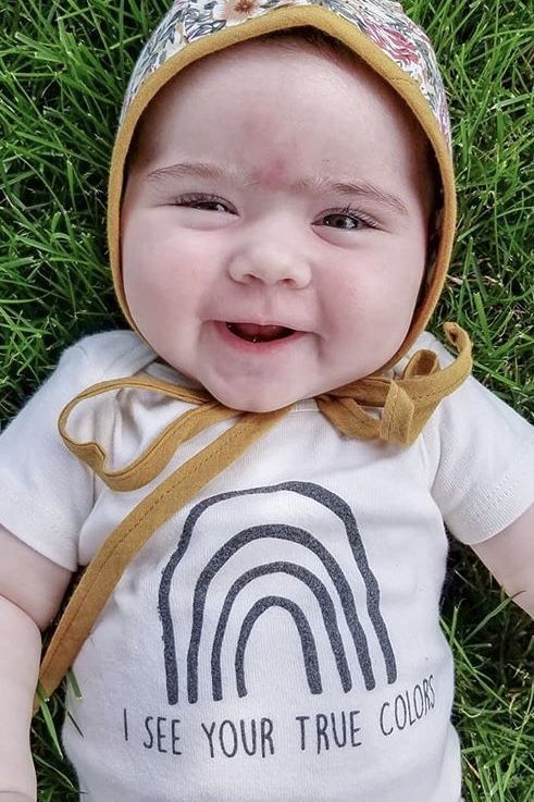 I see your true colors organic onesie, baby, boy, girl, unisex, gender neutral, ...