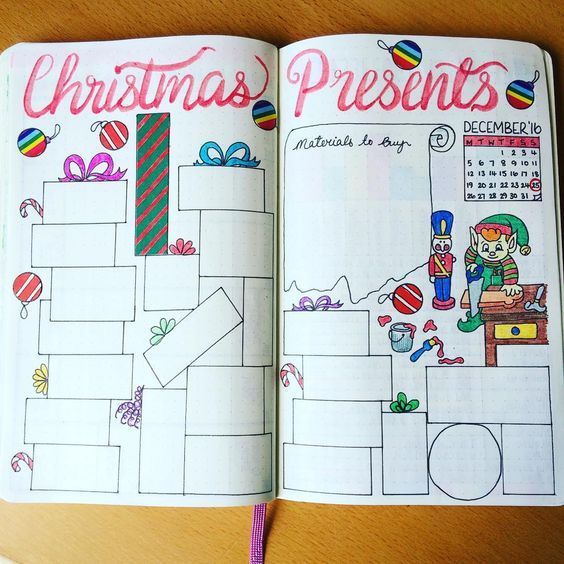 30 Christmas Spread Ideas for your Bullet Journal