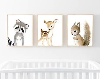 Besten 25 Eichhörnchen Zeichnen Ideen Auf Pinterest Kindergarten Wald Druck Set 3 Neutral Kunst Kinderzimmer Dekor Wand